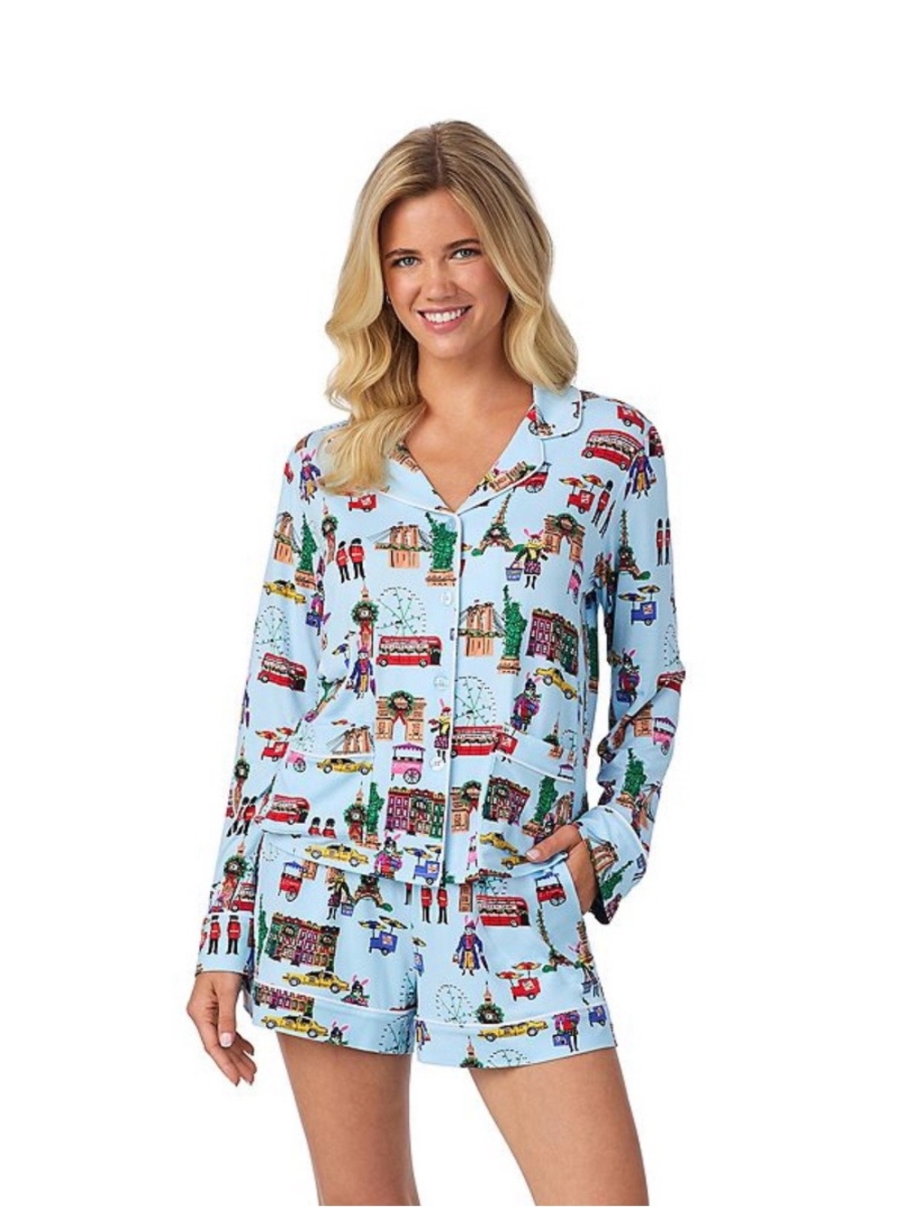 Women's BeautySleep Social 2-Piece Bella top & Pajama shorts set, XXL, NEW